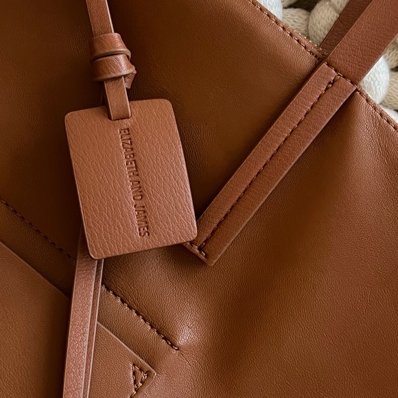 Elizabeth & James Soft Vegan Leather Zippered Tote - Picture 3 of 4